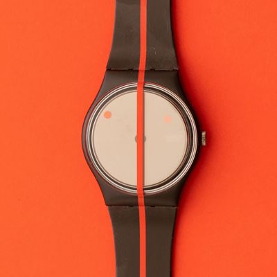 Swatch Gz119 - 'rosso Sur Blackout' Felice Varini