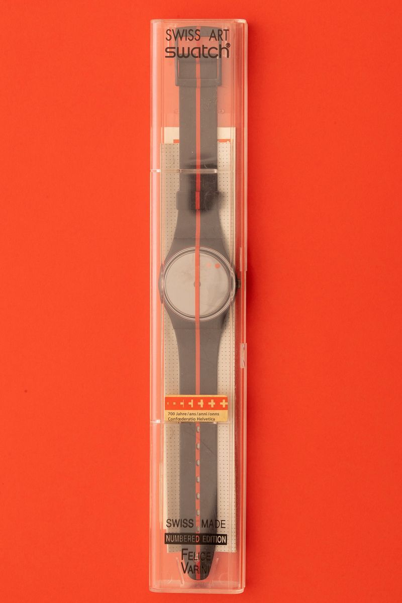 Swatch Gz119 - 'rosso Sur Blackout' Felice Varini