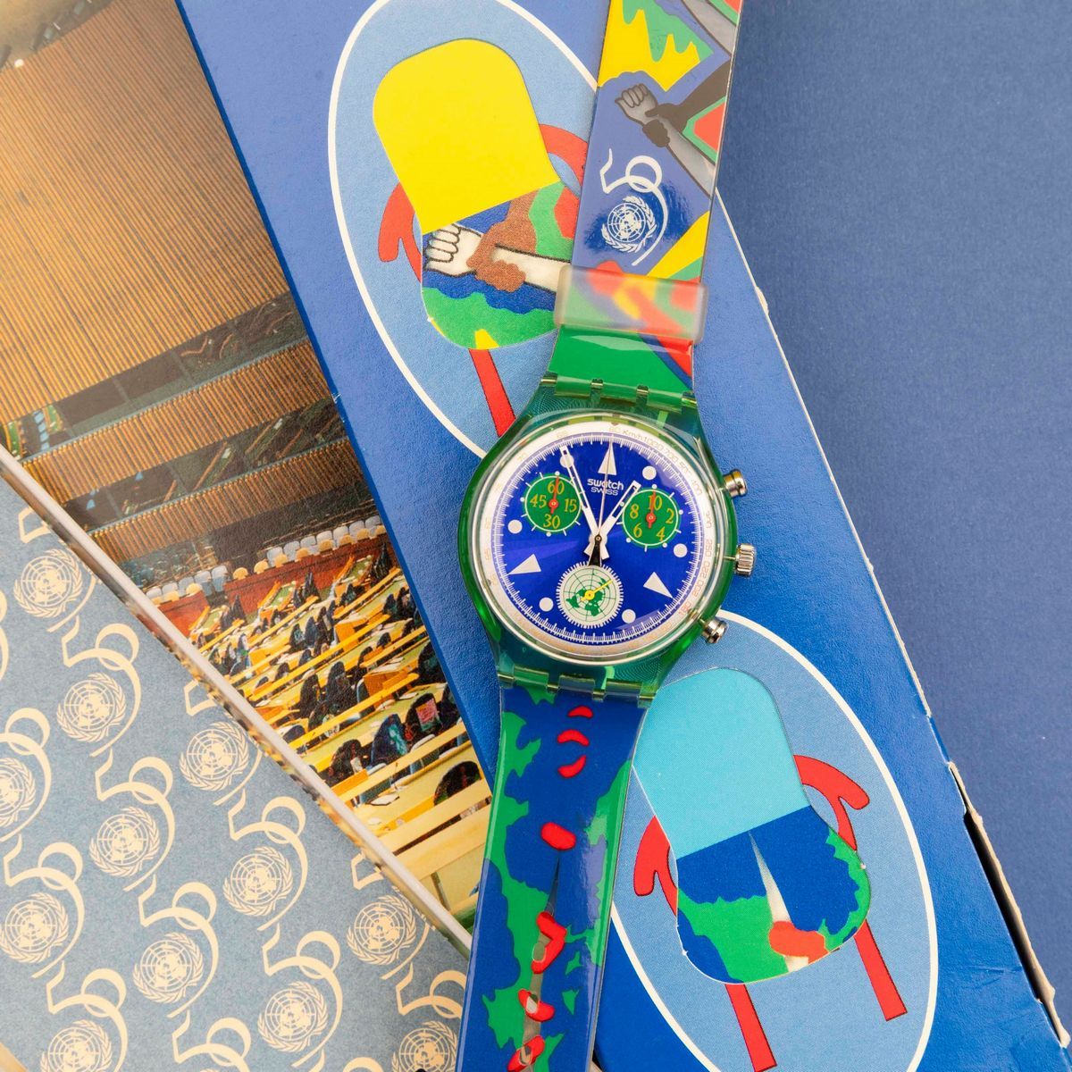 Swatch Chrono Unlimited 50 Scz203 1995 Chrono
