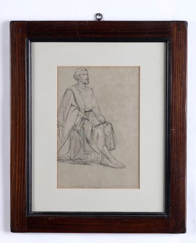 Scuola del XIX Secolo Studio di Figura