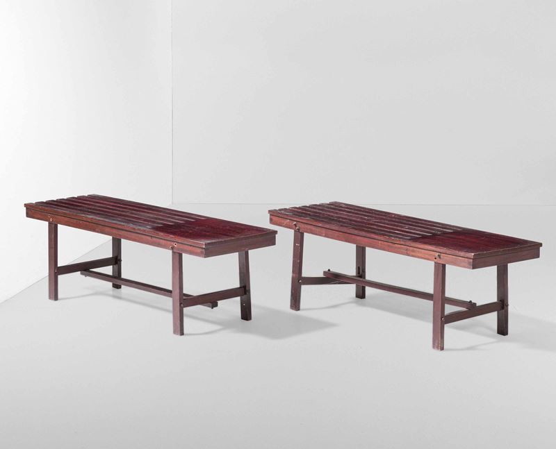 Due panche  - Auction 20th century furniture - Cambi Casa d'Aste