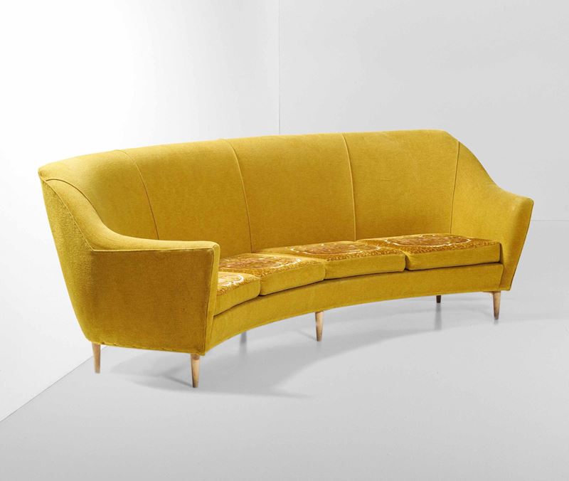Grande divano curvo  - Auction 20th century furniture - Cambi Casa d'Aste