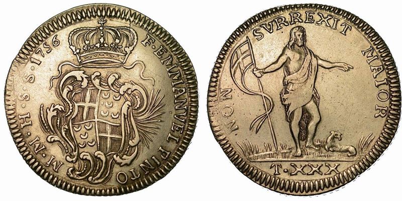 MALTA. EMANUEL PINTO, 1741-1773. 30 Tarì 1756.  - Auction Numismatics - Cambi Casa d'Aste