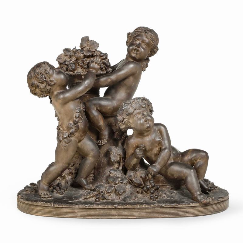 René Rod (XIX-XX secolo) Allegoria di putti  - Auction Sculpture of 19th and 20th Century - Cambi Casa d'Aste