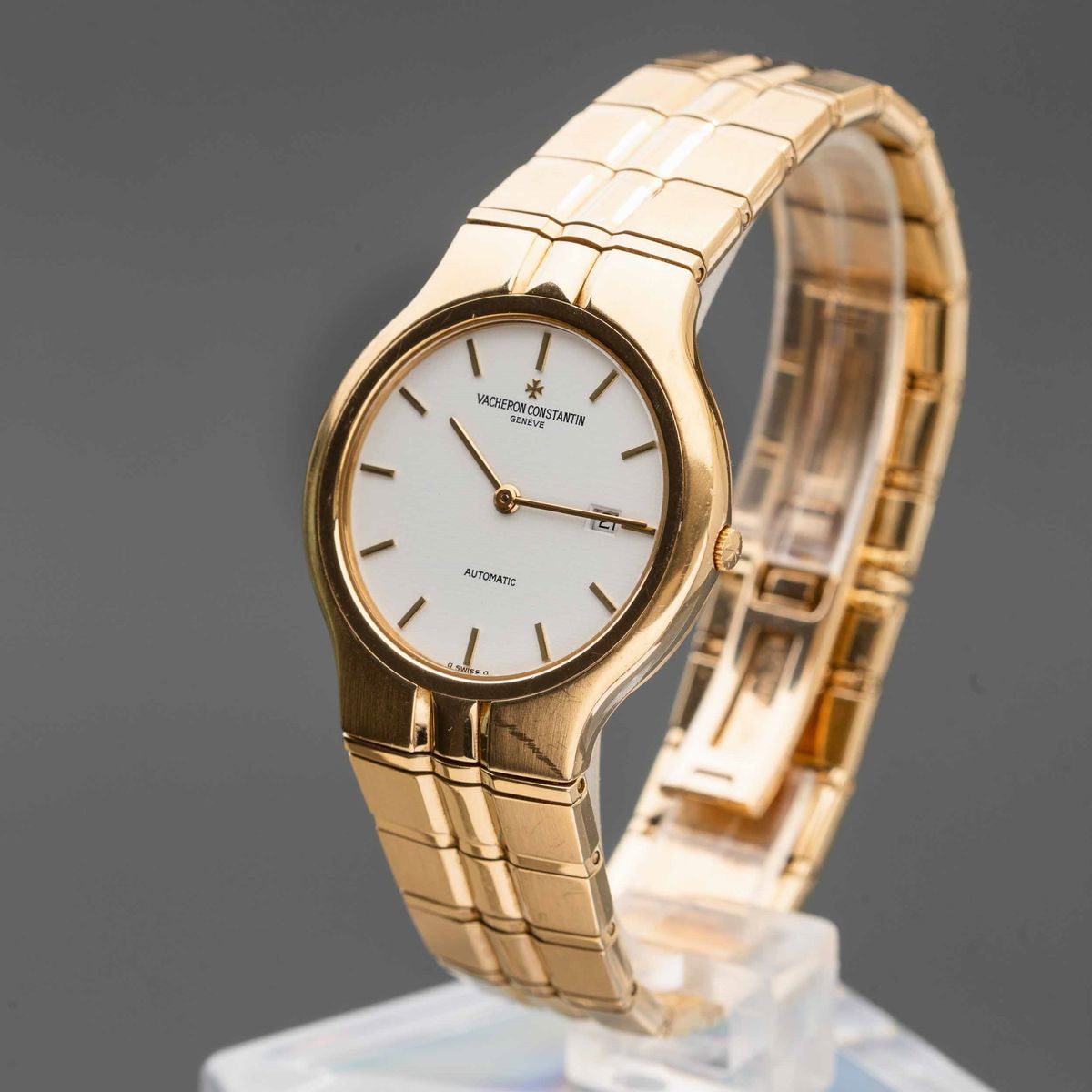 Vacheron & Constantin - Phidias in Oro Giallo 18k Automatico con Datario, Quadrante Bianco e Indi...