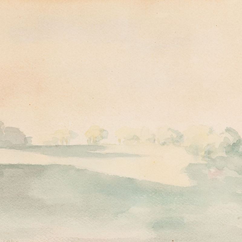 Domenico Cantatore - Senza Titolo (paesaggio)