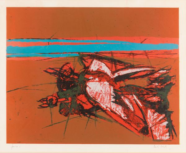 Giorgio Celiberti - Composizione colore rosso