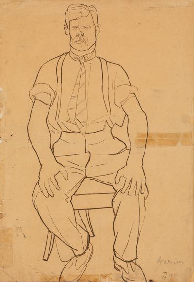 Senza Titolo (uomo Seduto)