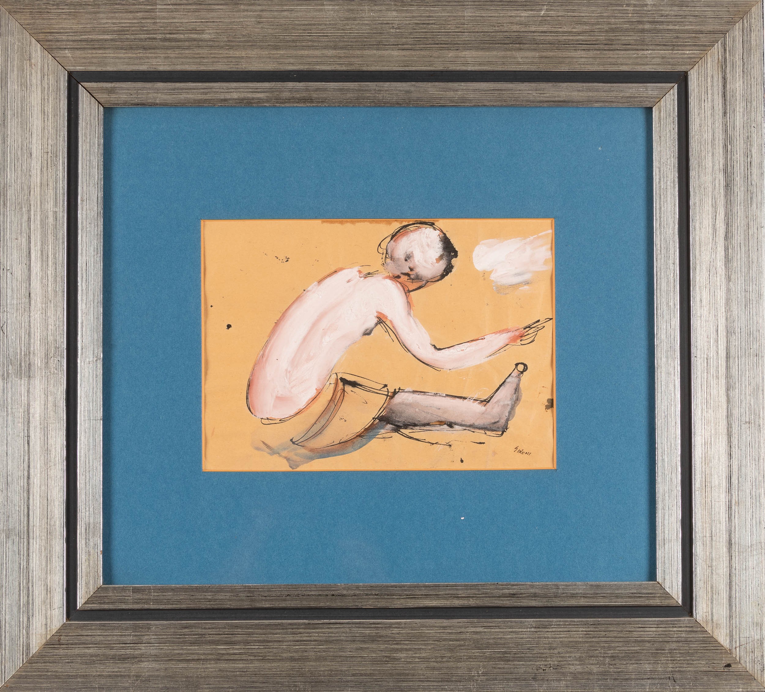 Mario Sironi - Figura Seduta di Schiena
