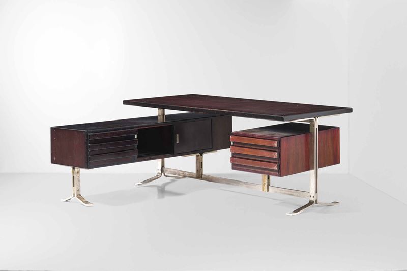 Formanova : Grande scrivania con cassettiera  - Auction Design Lab - Cambi Casa d'Aste