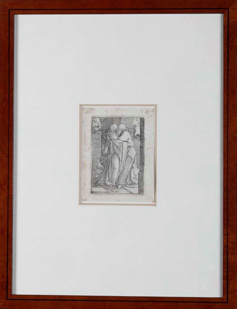 Luca di Leida : Luca di Leida Anna e Gioacchino alla Porta d’oro  - Auction Prints, Views and Maps - Cambi Casa d'Aste