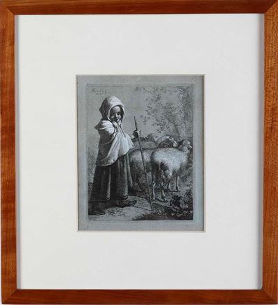 Francesco Londonio Filatrice e Pastorello con il Gregge, 1759
