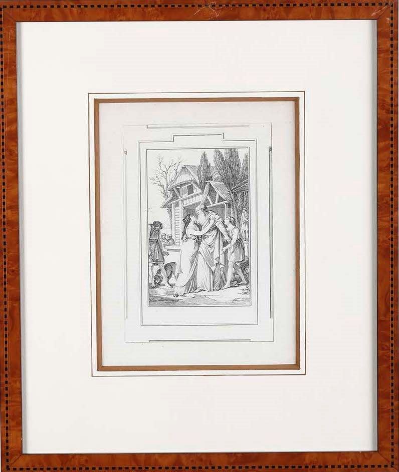 Charles Monnet : Acquaforte cm 19 x 25 Le Mire Noel, 1798  - Auction Old and Rare Books. Envravings - Cambi Casa d'Aste