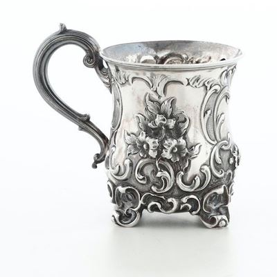 Boccale in Argento Fuso e Cesellato. Londra 1843, Argentiere C.reily & G.storer