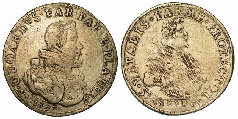 PIACENZA. ODOARDO FARNESE, 1622-1646. Scudo 1627.  - Auction Numismatics - Cambi Casa d'Aste