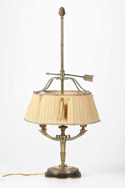 Bouillotte in Bronzo Dorato, XIX Secolo