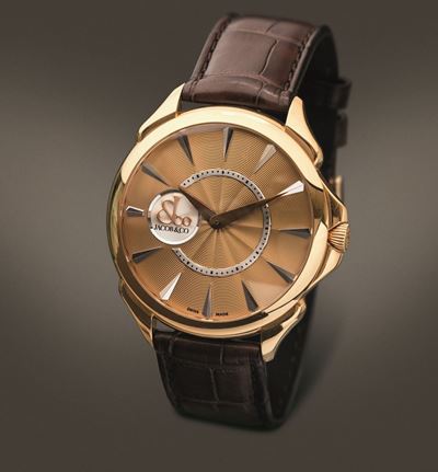 Jacob & Co - Palatial in Oro 18k con Movimento Automatico, Quadrante Rosa Guillochè e Fondello a ...