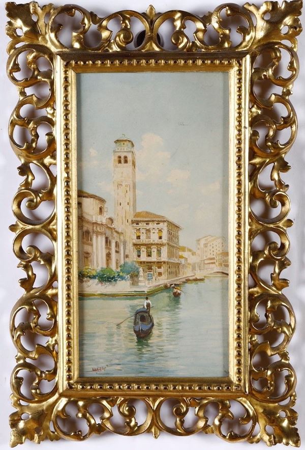Pittore del XX secolo Veduta di Venezia