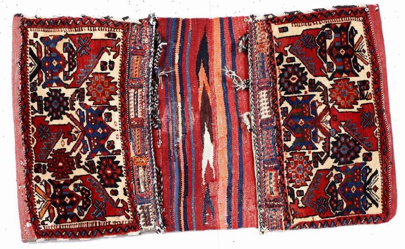 Sacca doppia Afshari, Sud Persia inizio XX secolo  - Auction Carpets | Cambi Time - Cambi Casa d'Aste