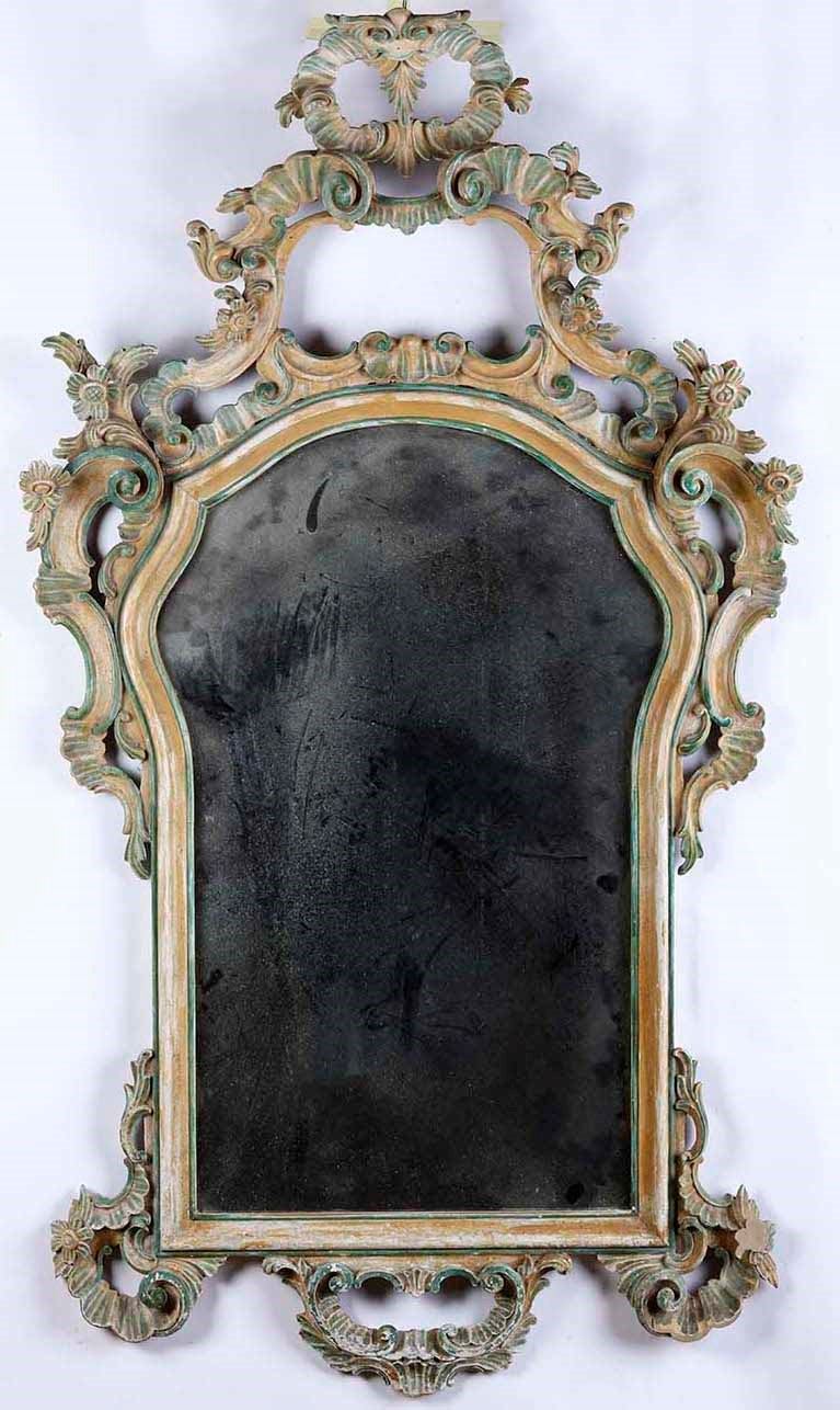 Specchiera intagliata e dipinta, XX secolo  - Auction Antique April - Cambi Casa d'Aste