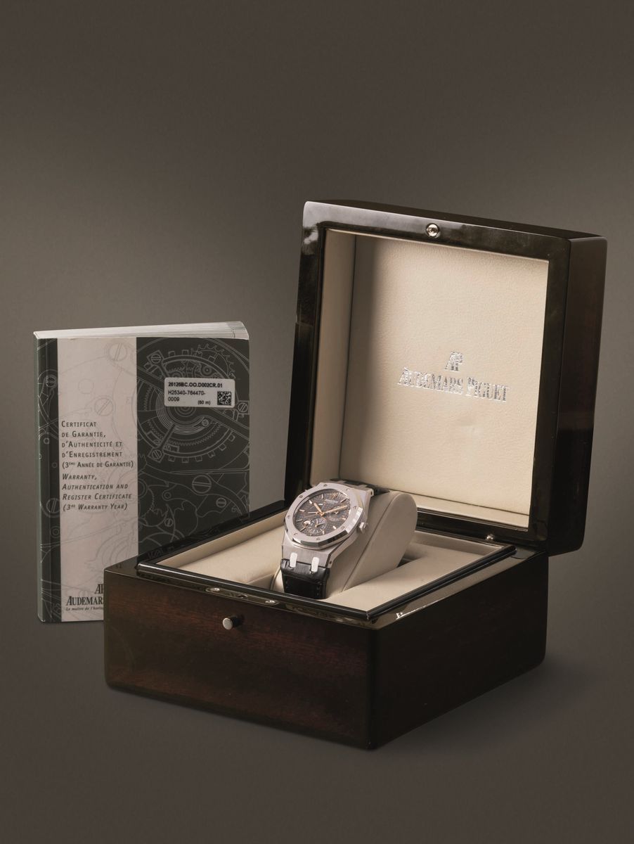 Audemars Piguet - Royal Oak Dual Time "yung Hsin" in Oro Bianco 18k Limitato a 25 Esemplari con C...