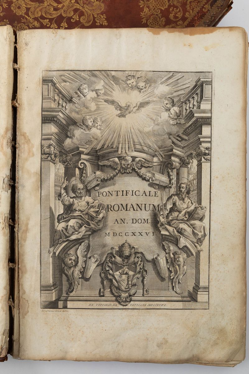 Pontificale Romano - Rilegature alle Armi di Benedetto XIV