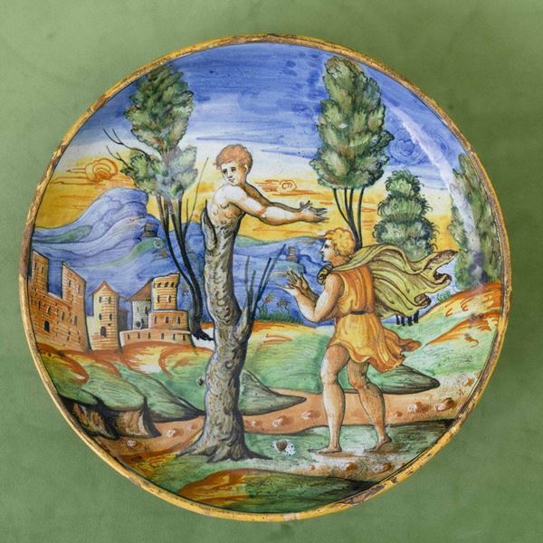 A majolica bowl, Urbino, 16th century