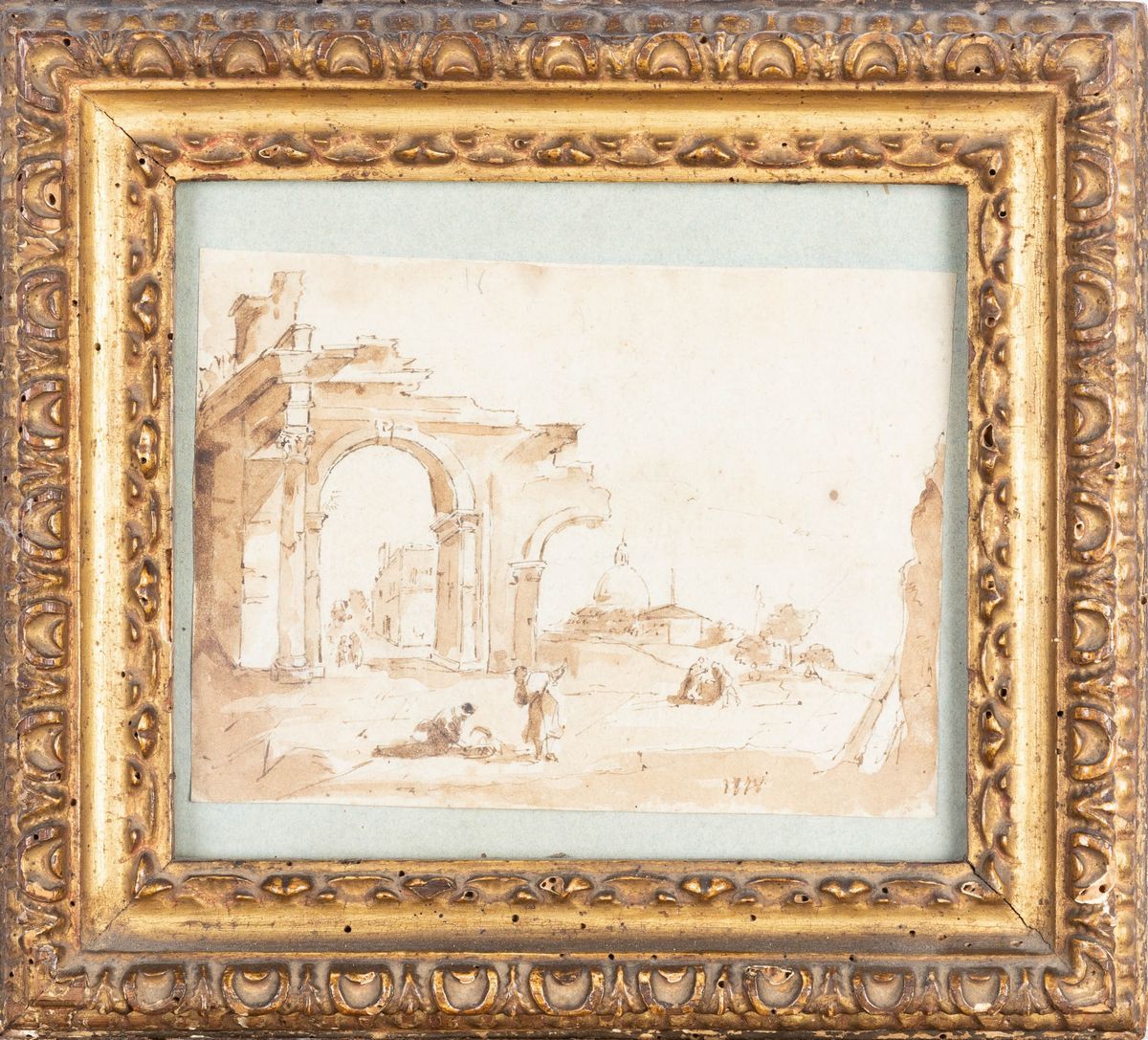 Francesco Guardi - Rovine con Figure