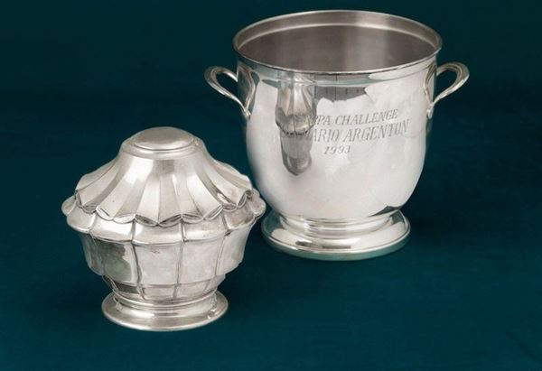 An ice bucket and a sugar pot, 20th century