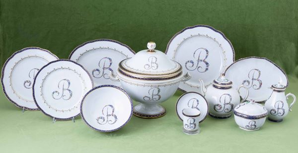A porcelain set, Doccia, Ginori, early 19th century