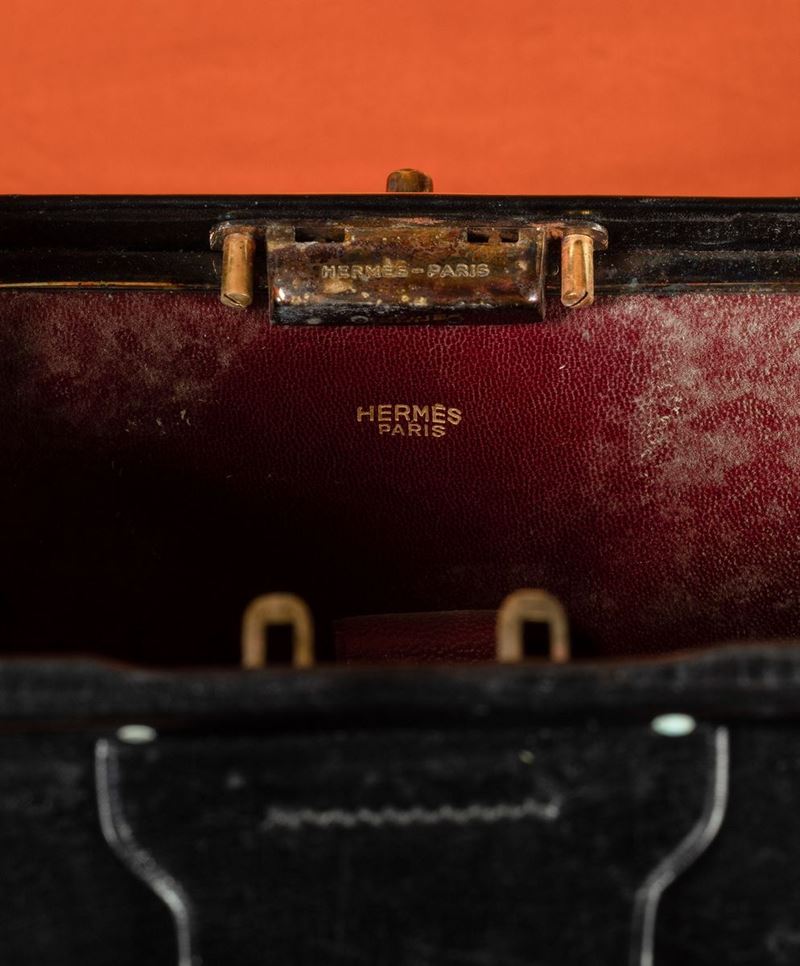 Borsa da viaggio in pelle con cassetto portagioie, Hermès, anni '50 - Asta  Villa di Maser. Storia di una casa e di una famiglia - Cambi Casa d'Aste