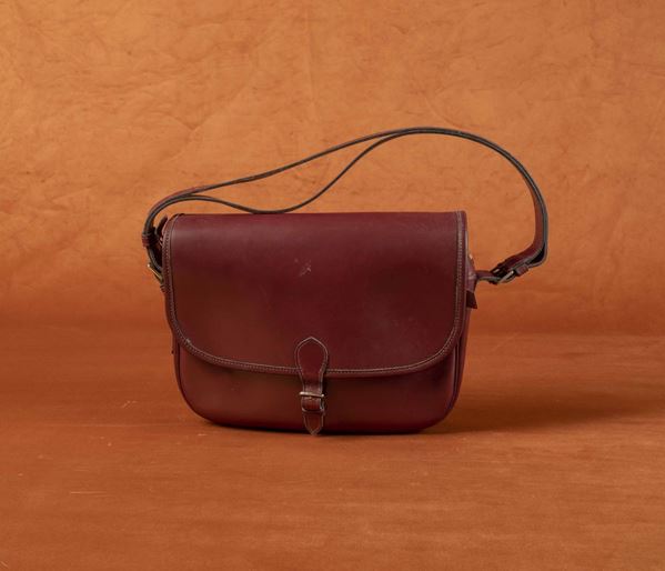 A small leather bag, Hermès, 1960s