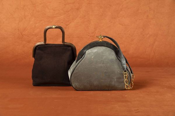 Two velvet bags, Roberta di Camerino, 1950s