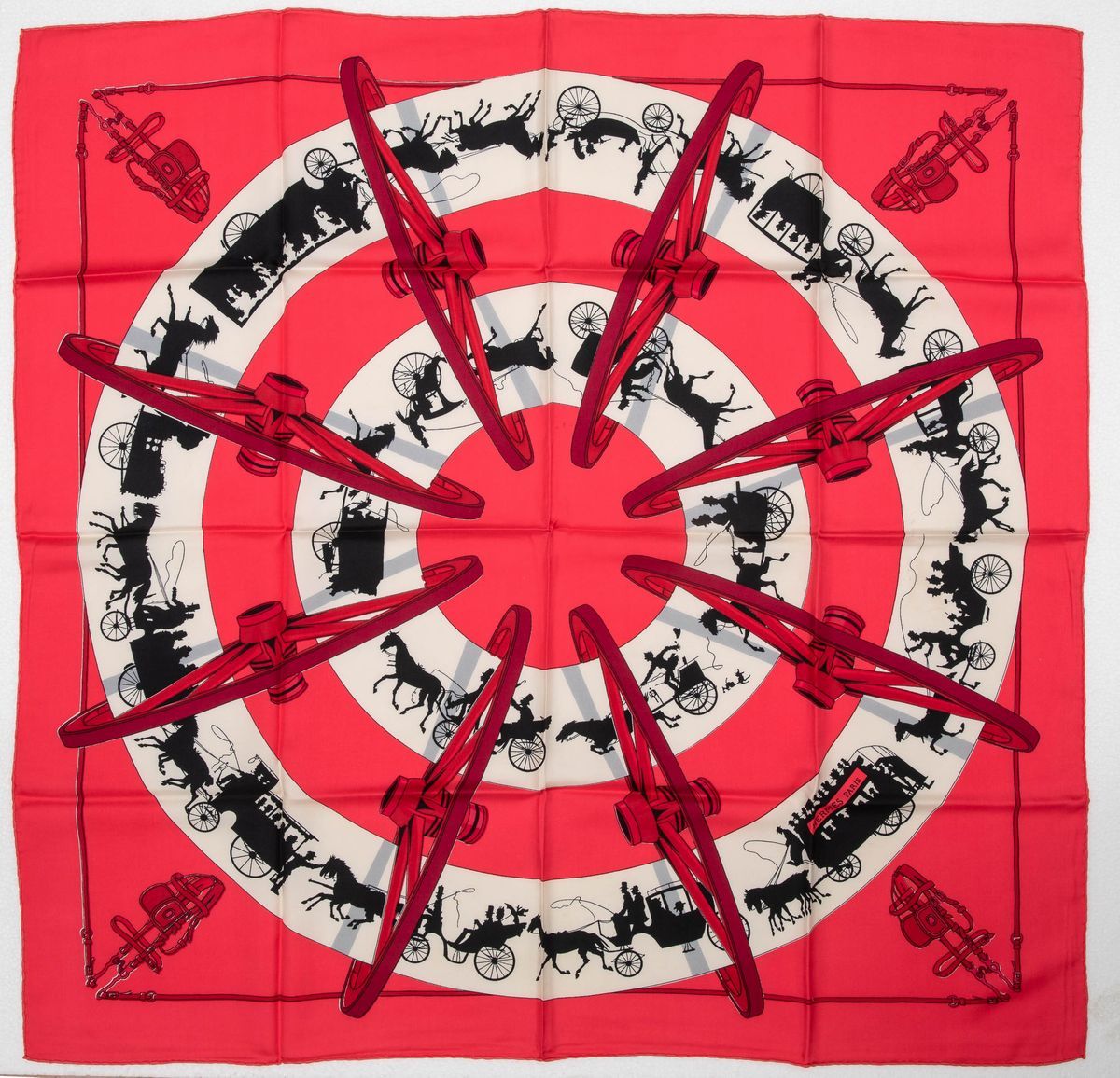 Due Foulards Hermès in Seta, Anni ‘50 - ‘60