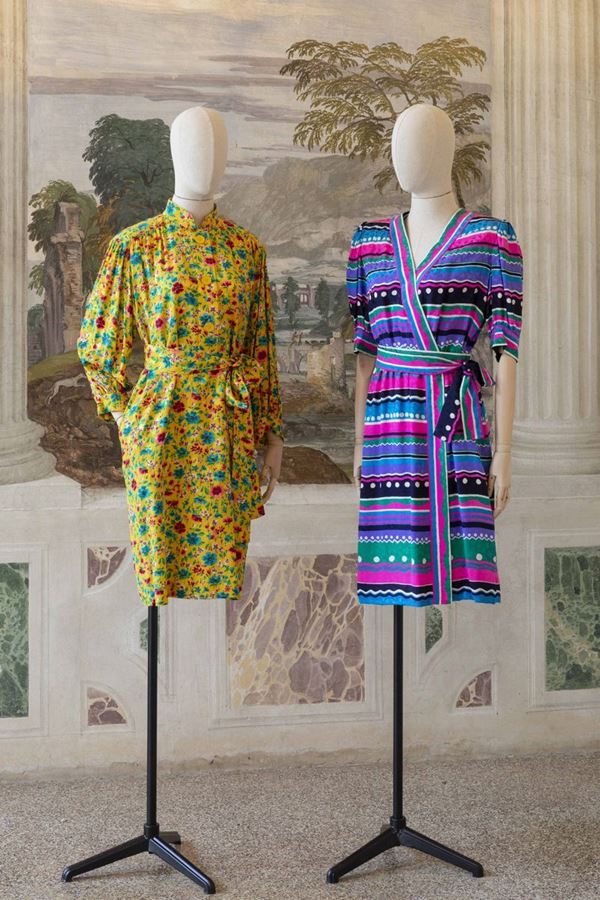 Quattro abiti in seta, Givenchy Couture, anni '80