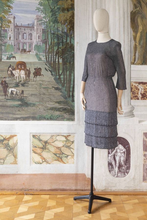A short beaded dress, Giunta Milano, 1960s