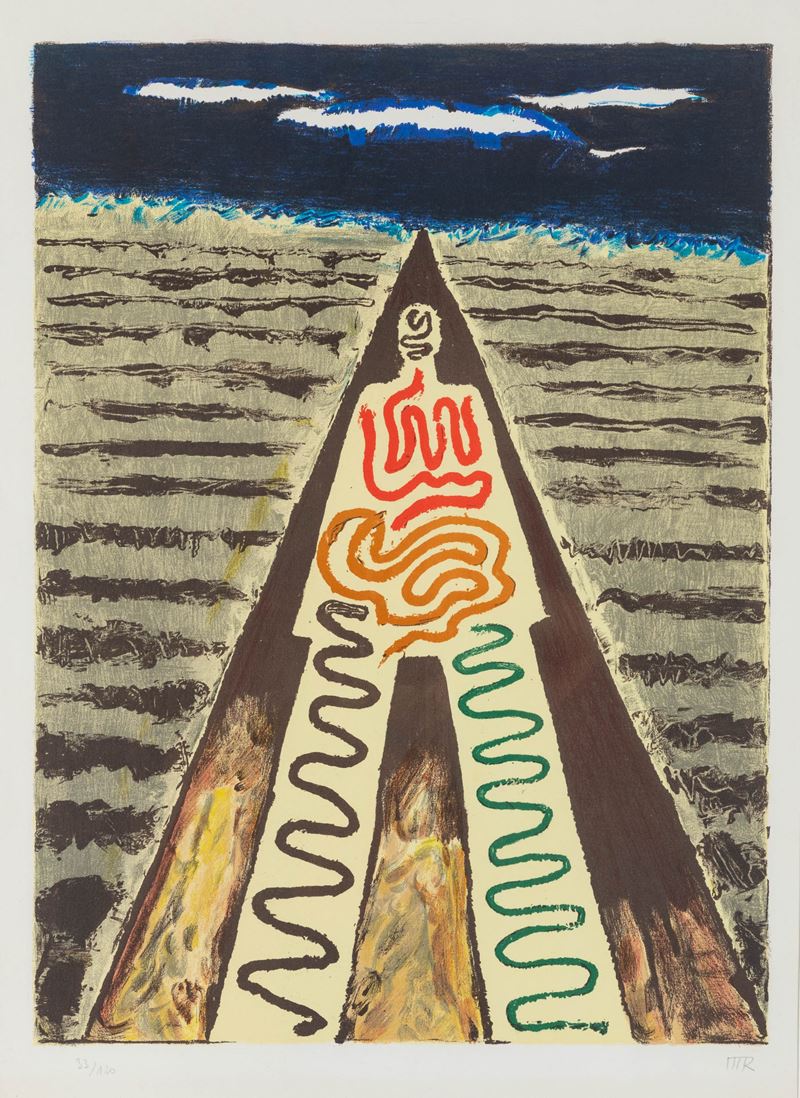 Man Ray : A night at St. Jean-de-Luz  - litografia - Asta AMC - Grafiche d'artista - Cambi Casa d'Aste