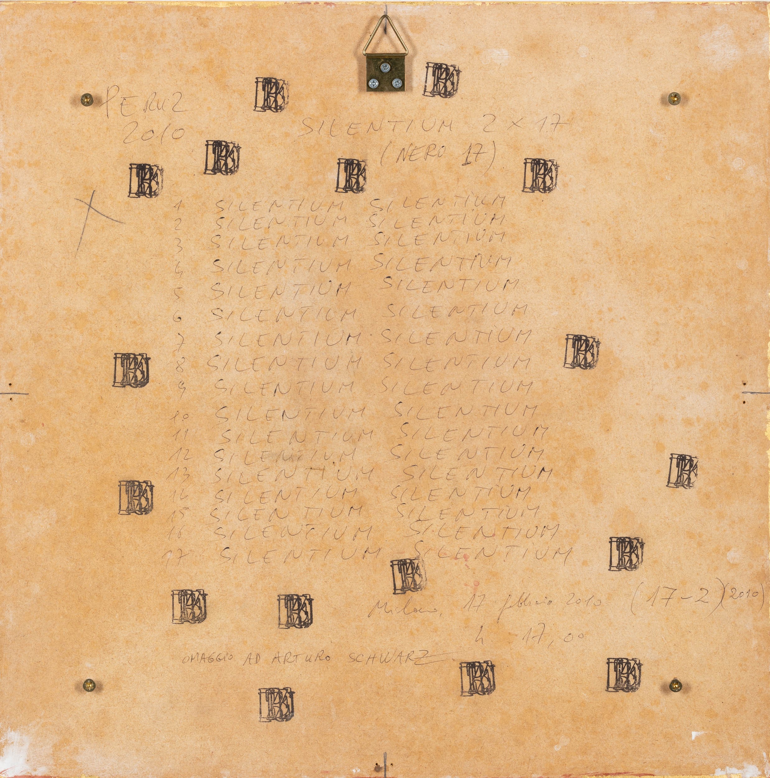 Guido Peruz - Silentium 2x17, tecnica mista su tavola