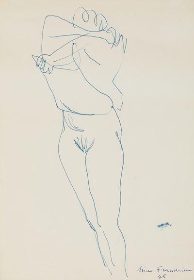 Senza titolo (china su carta), 1945