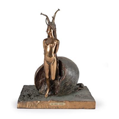 Scultura senza titolo in bronzo