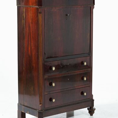 Secretaire Lastronato in Mogano, XIX Secolo