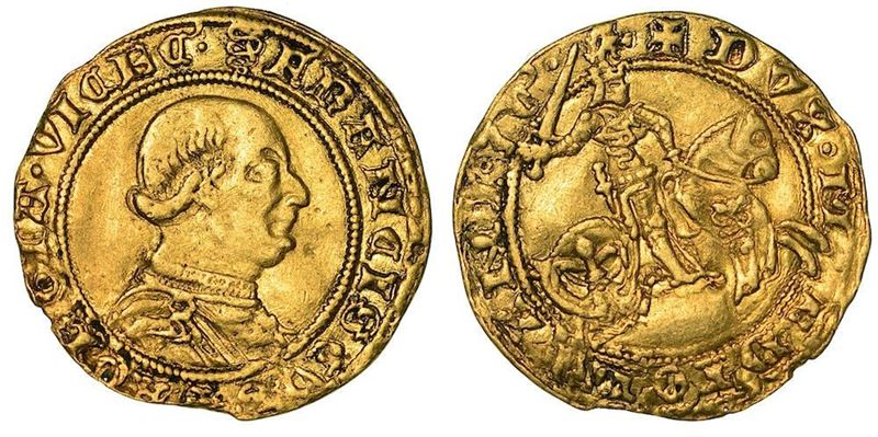MILANO. FRANCESCO I SFORZA, 1450-1466. Ducato (con DVX MEDIOLANI).  - Auction Numismatics - Cambi Casa d'Aste