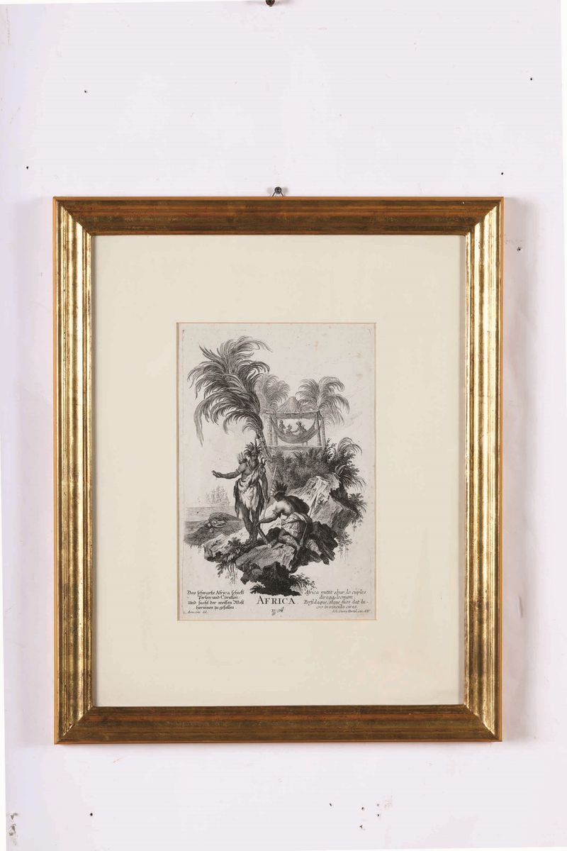 Johann Georg Hertel (1719-1768) Allegorie dei Quattro Continenti