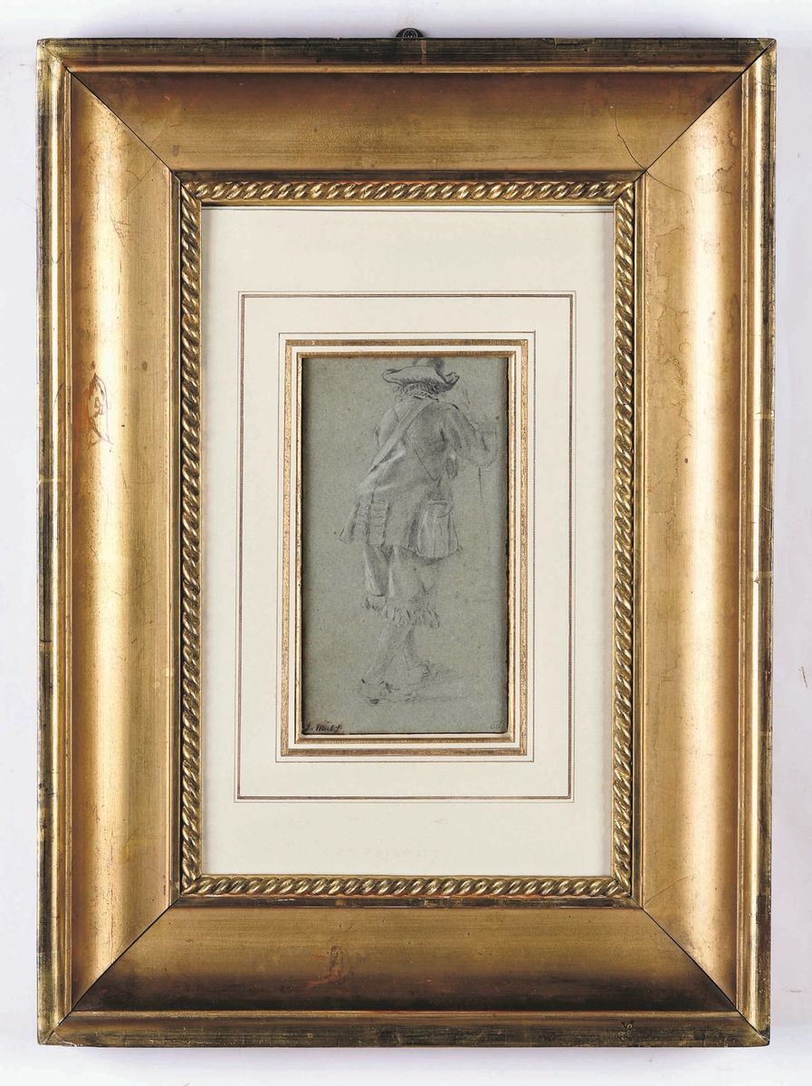 Jan Miel - Figura Virile di Spalle
