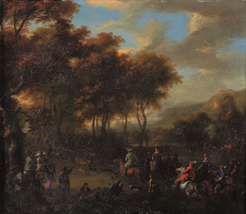 Franz de Paula Ferg : Scena di caccia  - olio su rame - Auction Old Master Paintings - I - Cambi Casa d'Aste