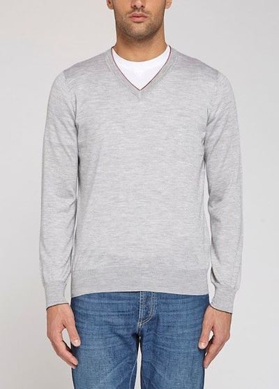 Maglia con Scollo a V, Brunello Cucinelli