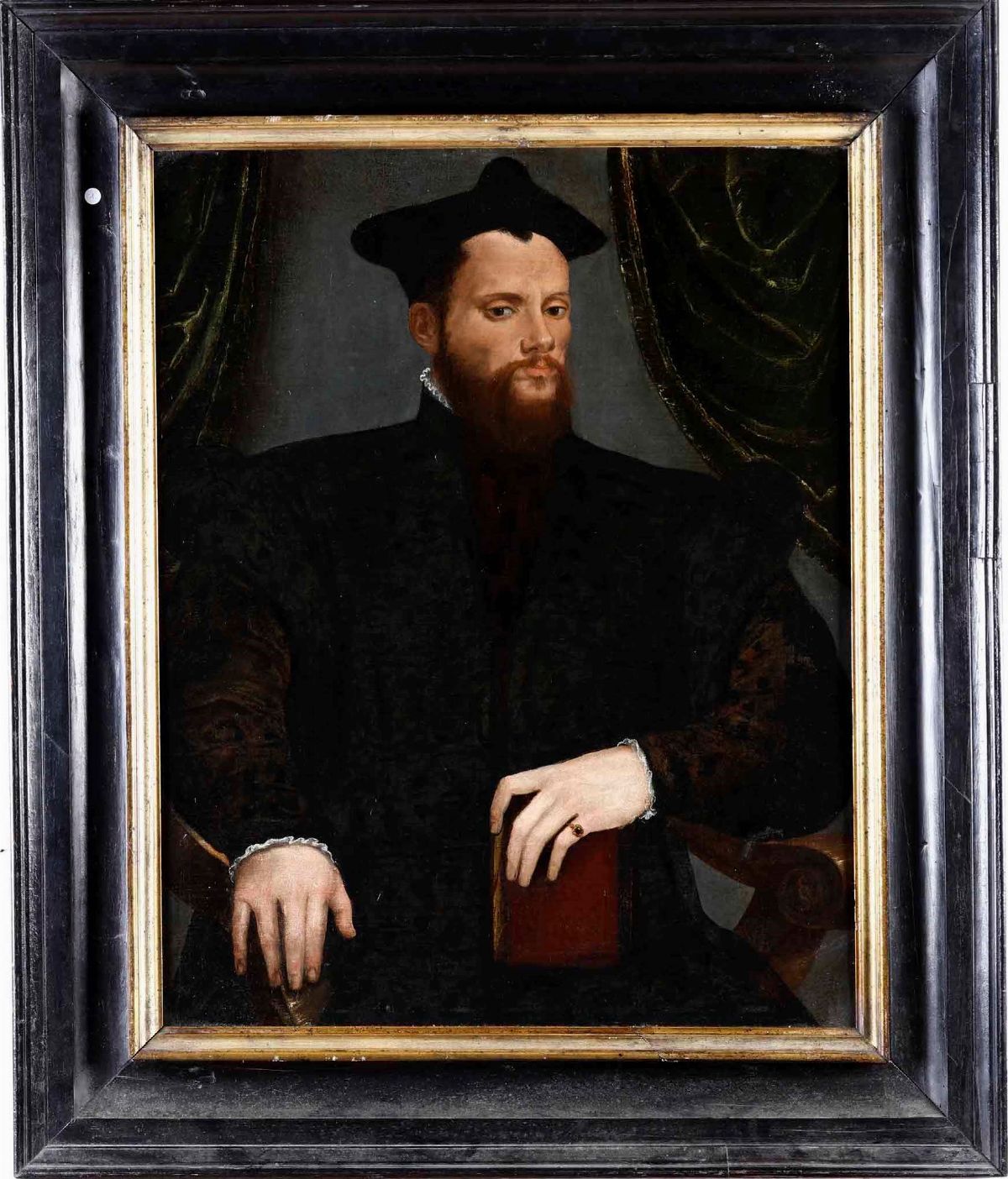 Scuola del XVI Secolo Ritratto di Nobiluomo con Libro