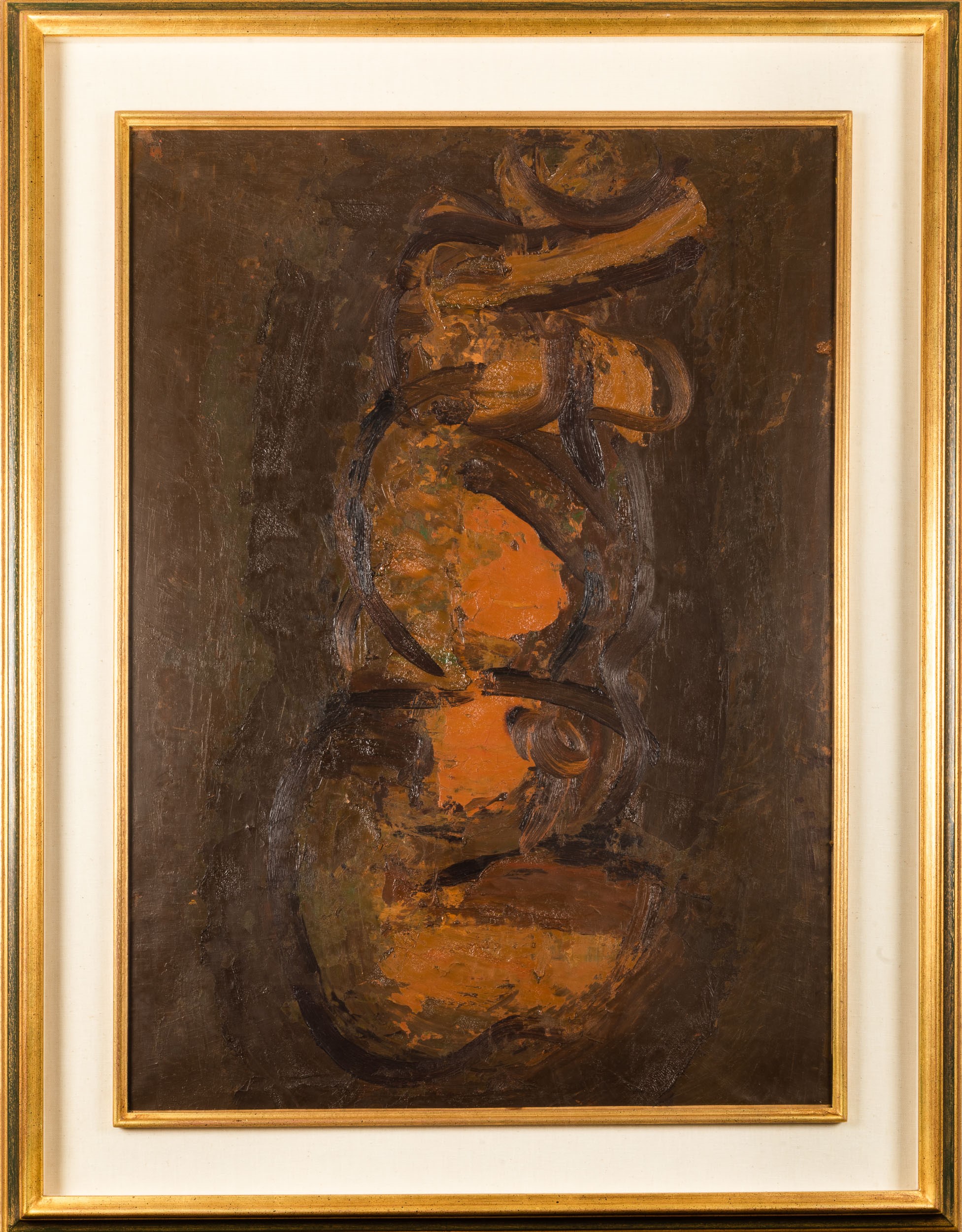 Ennio Morlotti - Nudo, olio su tela, 1964