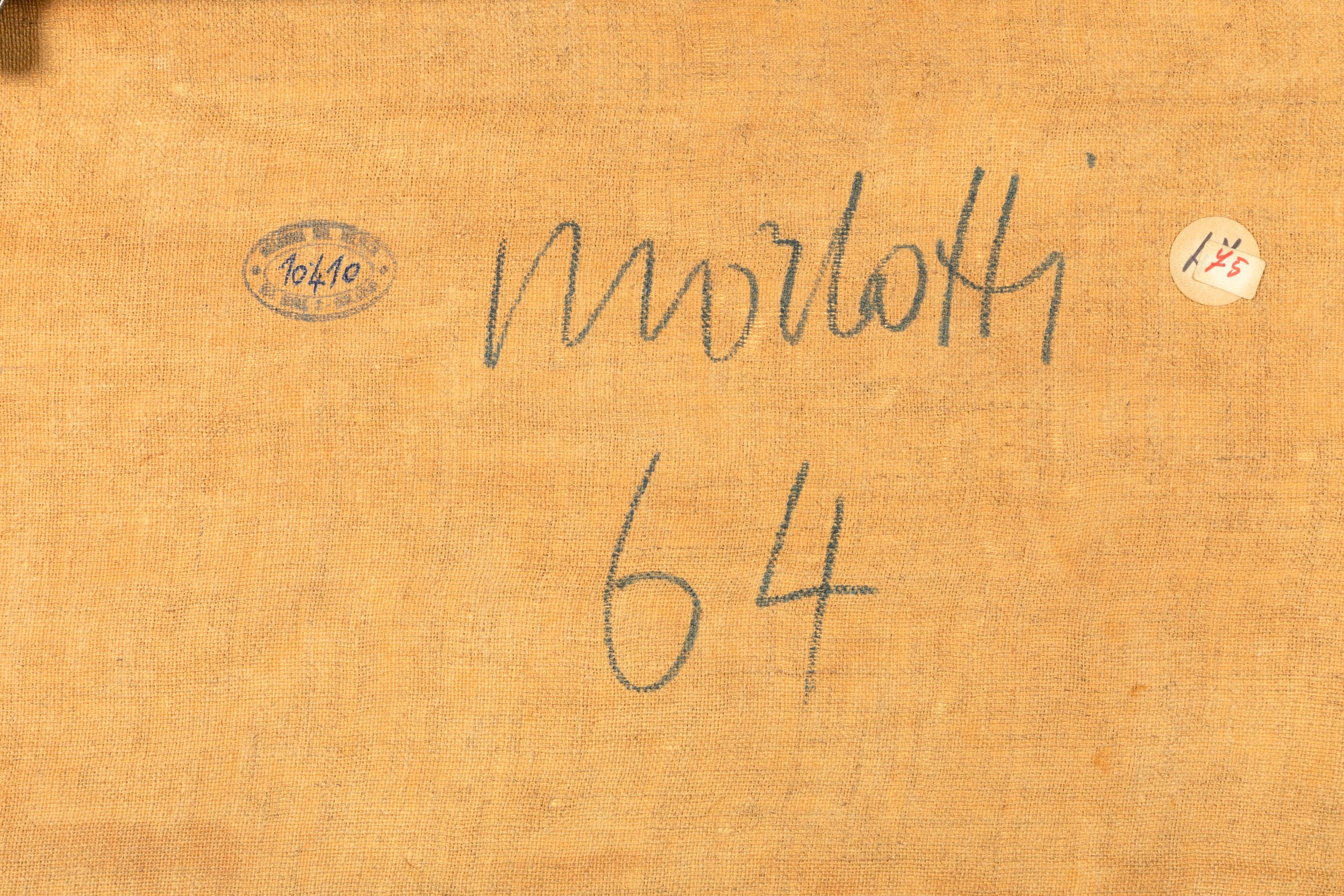 Ennio Morlotti - Nudo, olio su tela, 1964