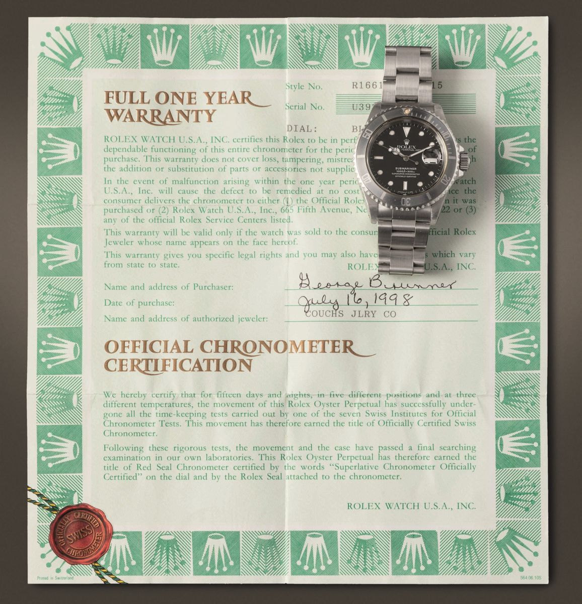 Rolex - Submariner 16610 in Acciaio con Movimento Automatico, Datario e Ghiera Girevole "ghost" C...